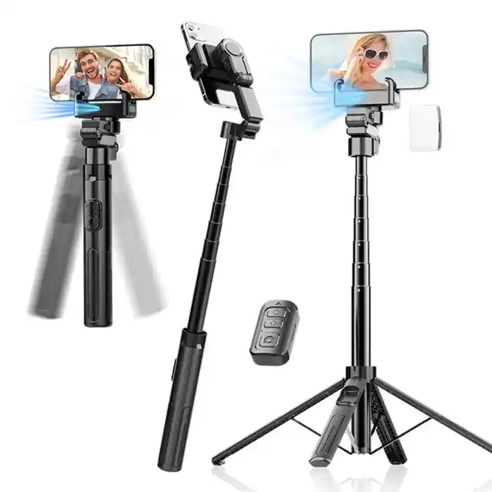 C16 AI Face Tracking Smart Handheld Gimbal Stabilizer Selfie Stick Tripod & Wireless Bluetooth Remote Tripod Stand Mount for IOS Android Phone
